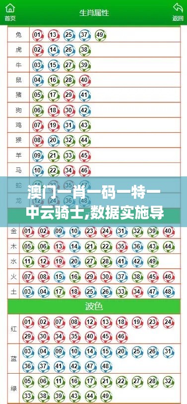 澳门一肖一码一特一中云骑士,数据实施导向策略_M版34.591-7