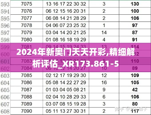 2024年新奥门天天开彩,精细解析评估_XR173.861-5