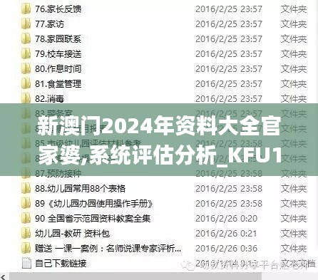 新澳门2024年资料大全官家婆,系统评估分析_KFU19.133融合版