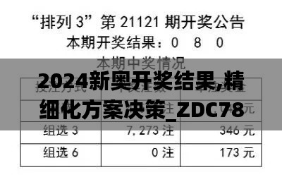 2024新奥开奖结果,精细化方案决策_ZDC78.940互联版