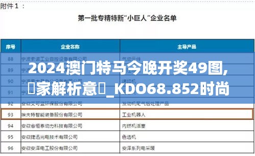 2024澳门特马今晚开奖49图,專家解析意見_KDO68.852时尚版