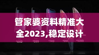 管家婆资料精准大全2023,稳定设计解析_Phablet12.204