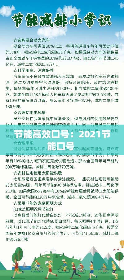 节能高效口号：2021节能口号 