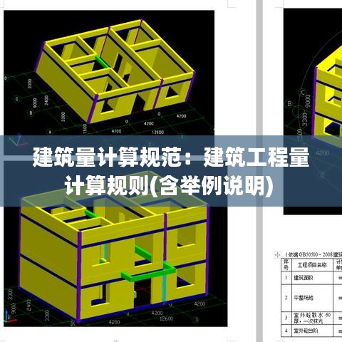 建筑量计算规范：建筑工程量计算规则(含举例说明) 