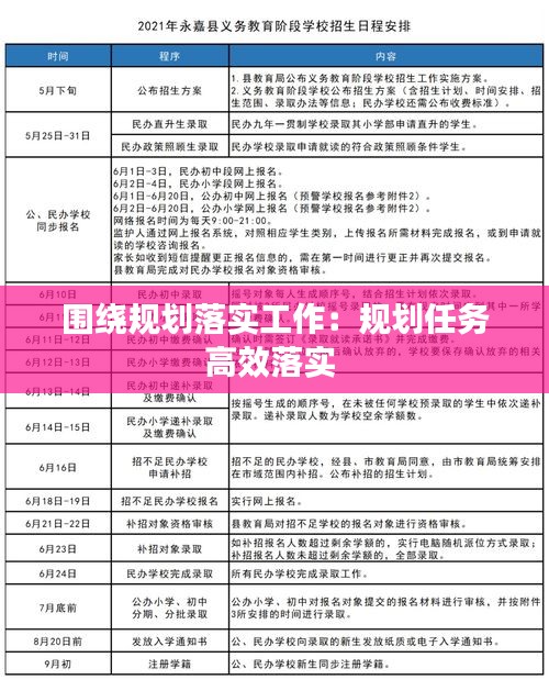 围绕规划落实工作：规划任务高效落实 