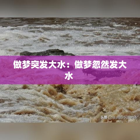 做梦突发大水：做梦忽然发大水 