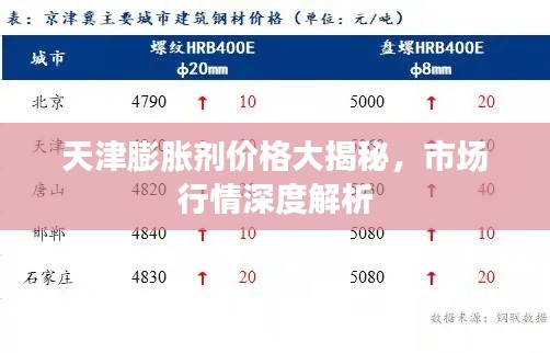 天津膨胀剂价格大揭秘，市场行情深度解析