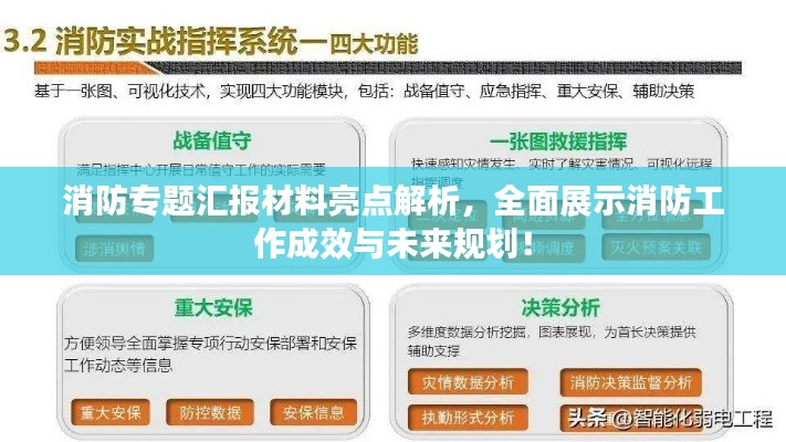 消防专题汇报材料亮点解析，全面展示消防工作成效与未来规划！