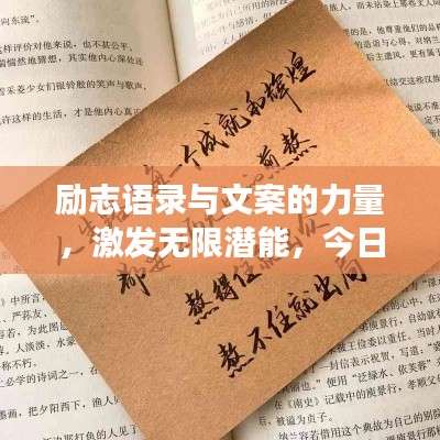 励志语录与文案的力量，激发无限潜能，今日必读分享！