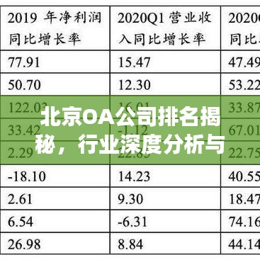 北京OA公司排名揭秘，行业深度分析与市场洞察