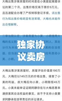 独家协议卖房现象揭秘，深圳市场背后的考量与趋势