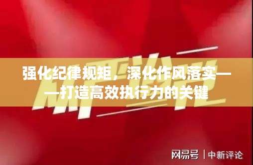 强化纪律规矩，深化作风落实——打造高效执行力的关键