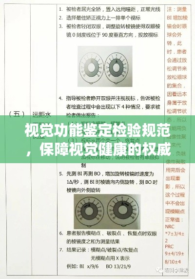 视觉功能鉴定检验规范，保障视觉健康的权威标准