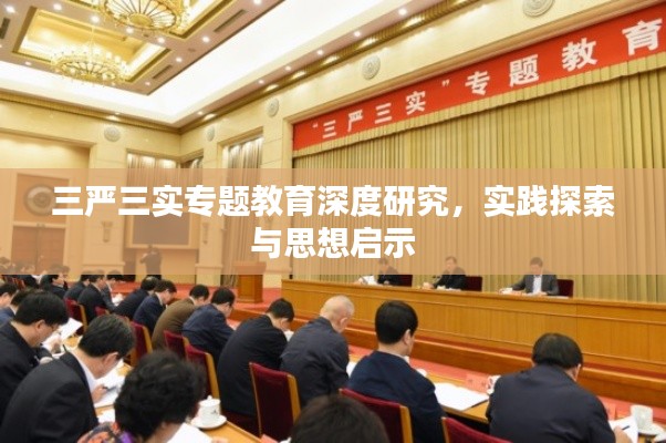 三严三实专题教育深度研究，实践探索与思想启示