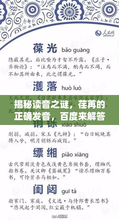 揭秘读音之谜，荏苒的正确发音，百度来解答！