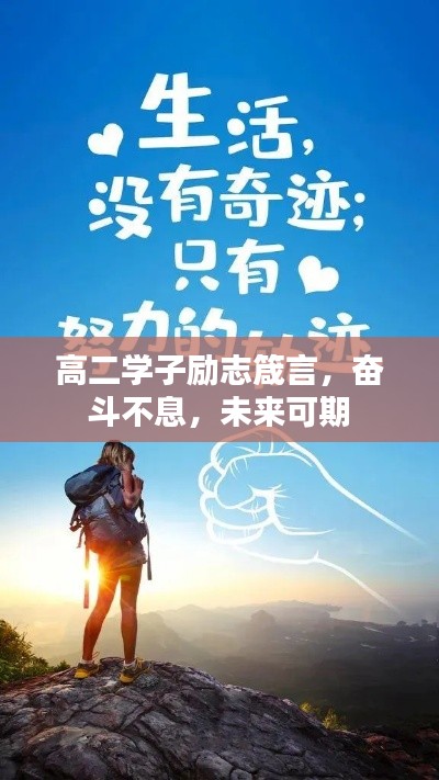 高二学子励志箴言，奋斗不息，未来可期