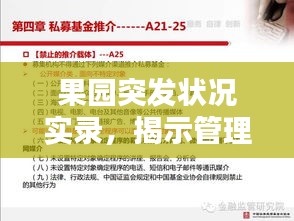 果园突发状况实录，揭示管理意外与挑战，果园管理必看视频！