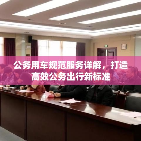 公务用车规范服务详解，打造高效公务出行新标准