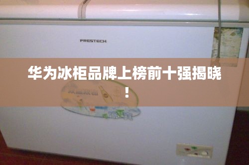华为冰柜品牌上榜前十强揭晓！