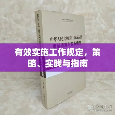 有效实施工作规定，策略、实践与指南