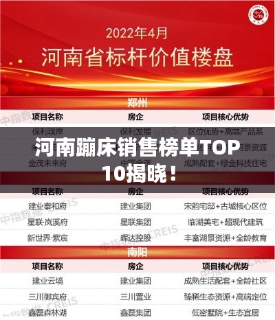 河南蹦床销售榜单TOP10揭晓！
