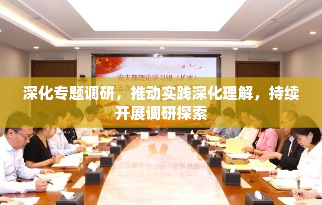 深化专题调研，推动实践深化理解，持续开展调研探索