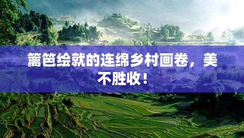 篱笆绘就的连绵乡村画卷，美不胜收！