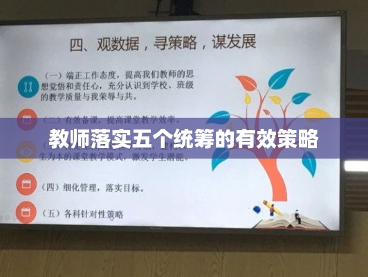 教师落实五个统筹的有效策略