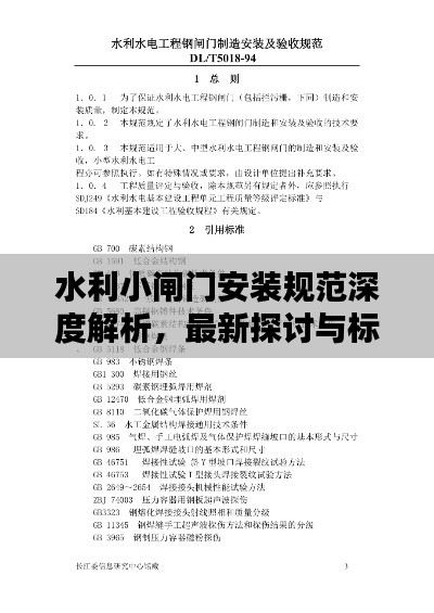 水利小闸门安装规范深度解析，最新探讨与标准