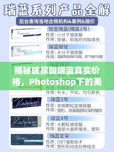 揭秘玻尿酸瑞蓝真实价格，Photoshop下的美颜真相探索