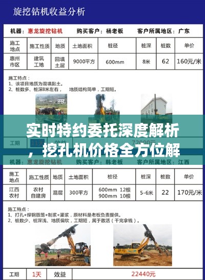 实时特约委托深度解析，挖孔机价格全方位解读