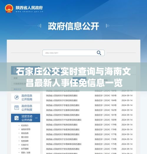 石家庄公交实时查询与海南文昌最新人事任免信息一览