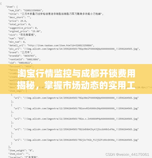 淘宝行情监控与成都开锁费用揭秘，掌握市场动态的实用工具