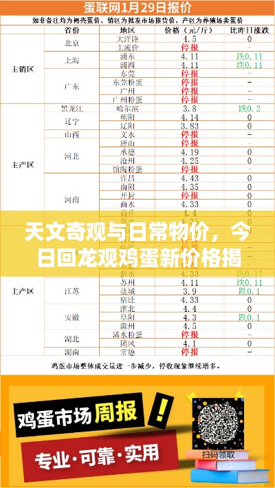 天文奇观与日常物价，今日回龙观鸡蛋新价格揭秘