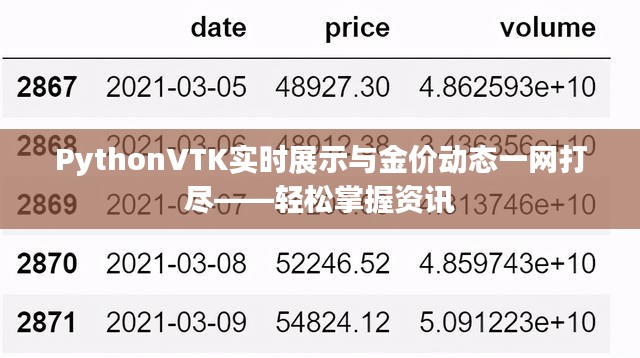 PythonVTK实时展示与金价动态一网打尽——轻松掌握资讯