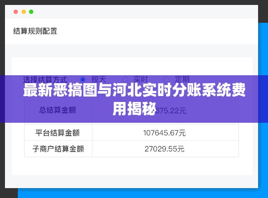 最新恶搞图与河北实时分账系统费用揭秘
