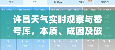 许昌天气实时观察与番号库,本质、成因及破局之道探索