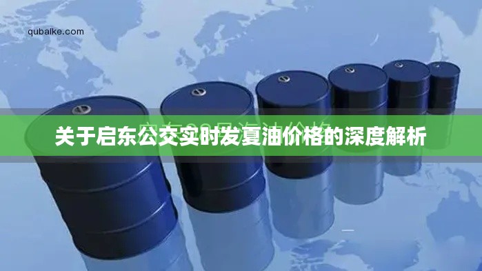 关于启东公交实时发夏油价格的深度解析
