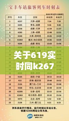 关于619实时同k267次列车时刻表最新的深度剖析