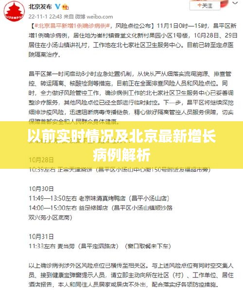 以前实时情况及北京最新增长病例解析