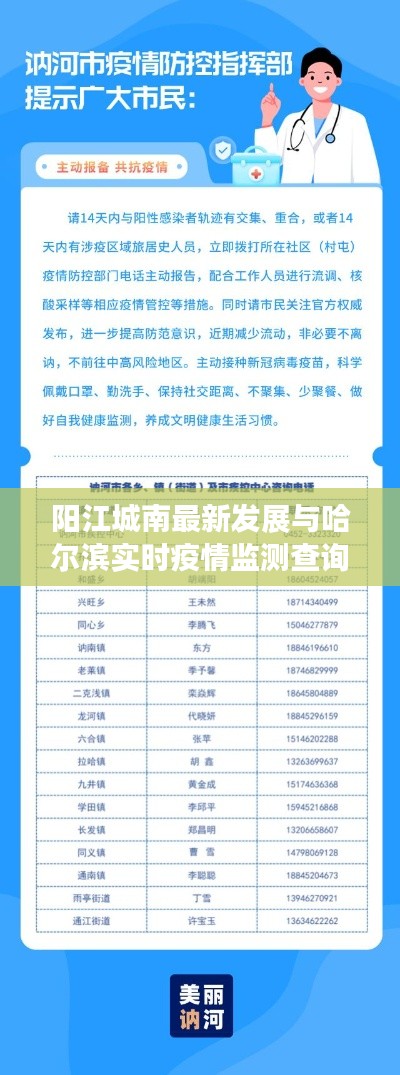 阳江城南最新发展与哈尔滨实时疫情监测查询——全面关注与解读