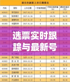 选票实时跟踪与最新号码段助力公正透明选举顺利进行