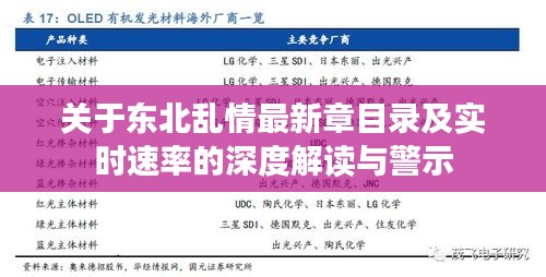 关于东北乱情最新章目录及实时速率的深度解读与警示