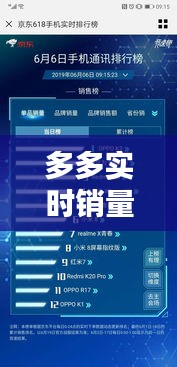多多实时销量榜单同全民开抢最新的解析