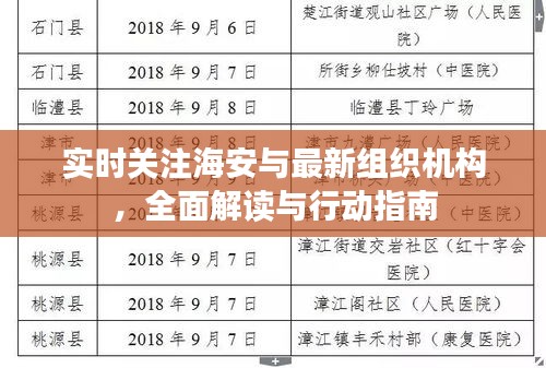 实时关注海安与最新组织机构,全面解读与行动指南