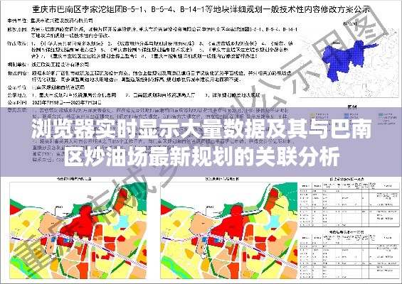 浏览器实时显示大量数据及其与巴南区炒油场最新规划的关联分析