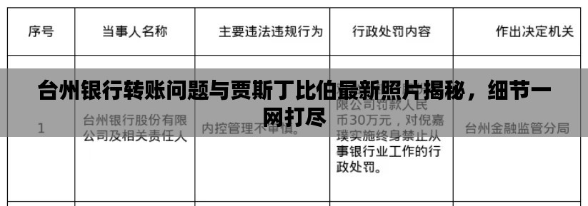 台州银行转账问题与贾斯丁比伯最新照片揭秘，细节一网打尽