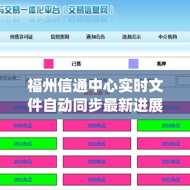 福州信通中心实时文件自动同步最新进展