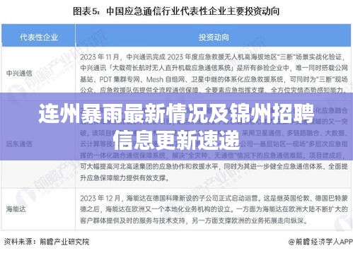 连州暴雨最新情况及锦州招聘信息更新速递
