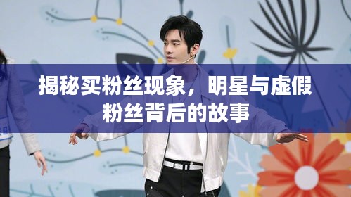揭秘买粉丝现象，明星与虚假粉丝背后的故事